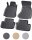 Gummi Fussmatten für AUDI A4 B8 8K | B9 8W | Limo Avant | ab 2007> | mit Rand
