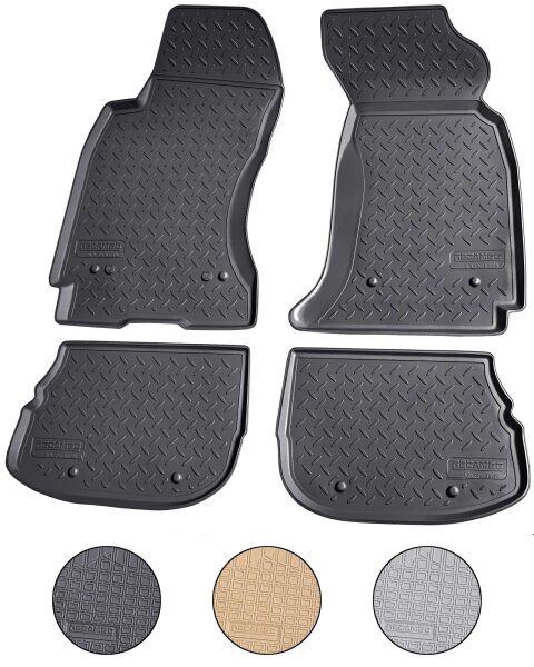Gummi Fussmatten für AUDI A4 8D B5 Limousine Avant BJ 1994-2001 passgenau + Rand