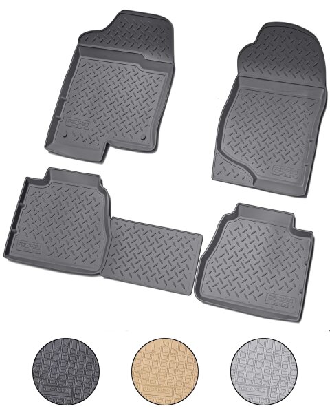 3D Gummi Fussmatten für CHEVROLET Suburban | 2007-2014 | passgenau mit Rand