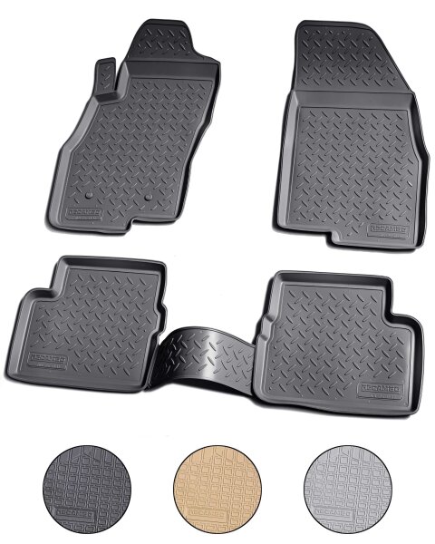 3D Gummi Fussmatten für FIAT Punto | 199 |  2005-2018 | passgenau + Rand