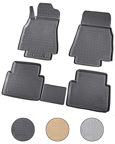 3D Gummi Fussmatten für MERCEDES A-Klasse | W169 | 2004-2012 | passgenau + Rand