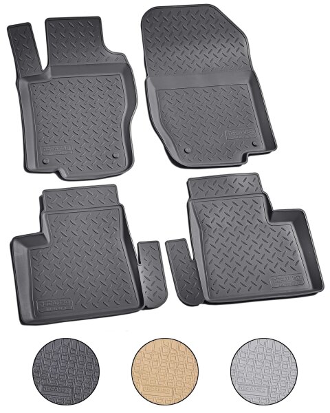 3D Gummi Fussmatten für MERCEDES GL-Klasse X164 | 2006-2012 | passgenau + Rand