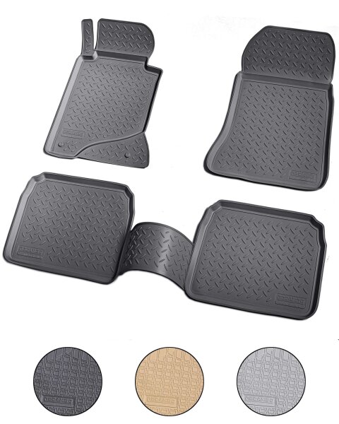 3D Gummi Fussmatten für MERCEDES E-Klasse | W124 | S124 BJ 1984-1997 | passgenau