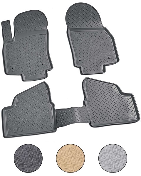 3D Gummi Fussmatten für OPEL Astra H | BJ 2004-2014 | passgenau mit Rand