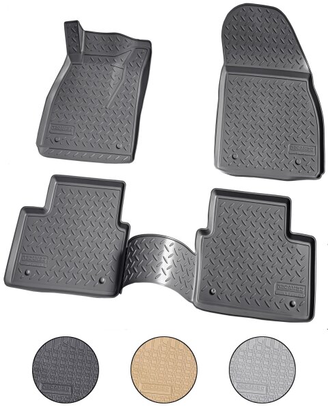 3D Gummi Fussmatten für OPEL Insignia A | BJ 2008-2017 | passgenau mit Rand