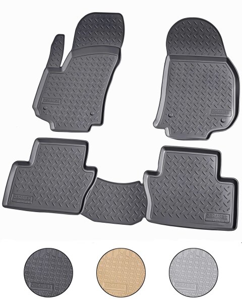 3D Gummi Fussmatten für OPEL Zafira B | BJ 2005 - 2014 | passgenau mit Rand