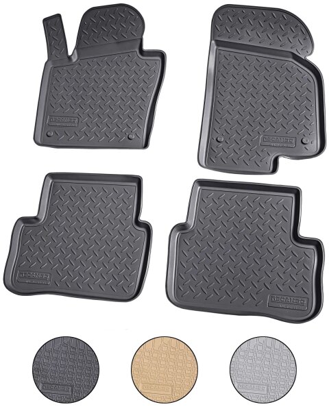 3D Gummi Fussmatten für VW Passat Typ 3C B6 | 2005 - 2010 | passgenau mit Rand