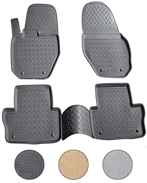 3D Gummi Fussmatten für VOLVO XC60 | 2008 - 2017 | passgenau mit Rand