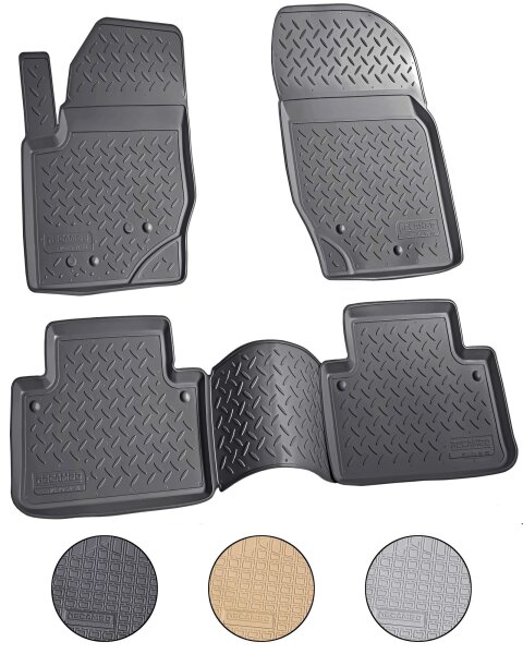 3D Gummi Fussmatten für VOLVO XC90 I | BJ 2002 - 2014 | passgenau mit Rand