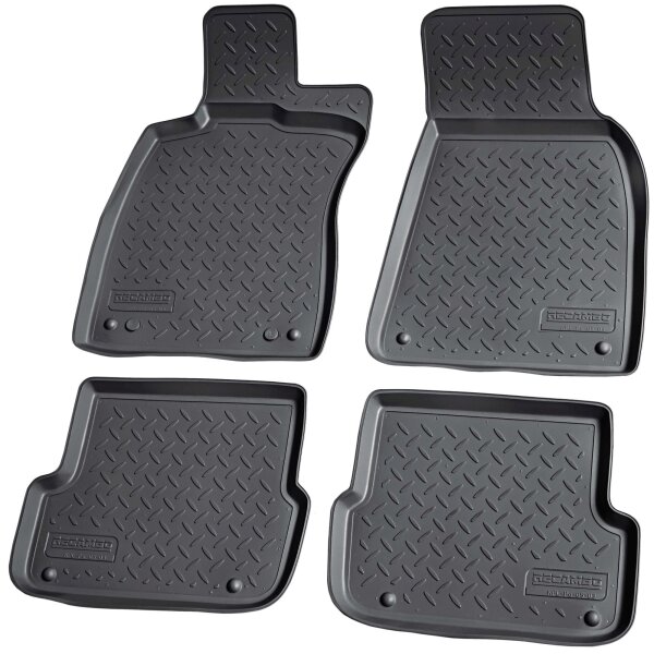 Gummi Fussmatten für AUDI A6 4F C6 Limo Allroad Avant 2004-2011 passgenau + Rand