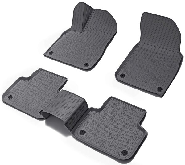 3D Gummi Fussmatten für AUDI Q8 SQ8 | Typ 4M F1 | BJ ab 2018> | passgenau + Rand