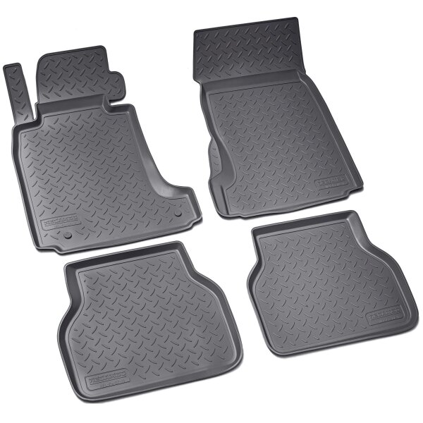 Gummi Fussmatten für BMW 5er E39 Limo Touring | BJ 1995-2004 | passgenau + Rand