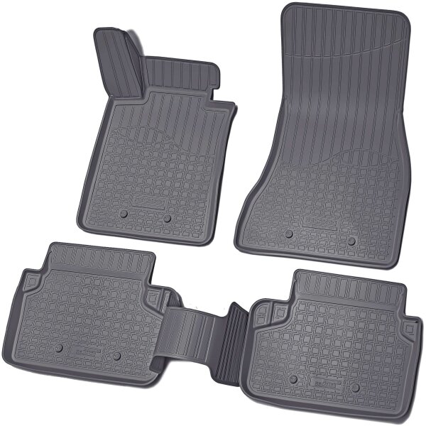 Gummi Fussmatten für BMW 5er G30 G31 Limo Touring BJ ab 2017> | passgenau + Rand