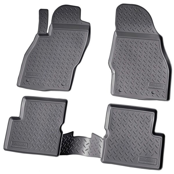 3D Gummi Fussmatten für OPEL Corsa D Corsa E | BJ 2006-2019 | passgenau mit Rand