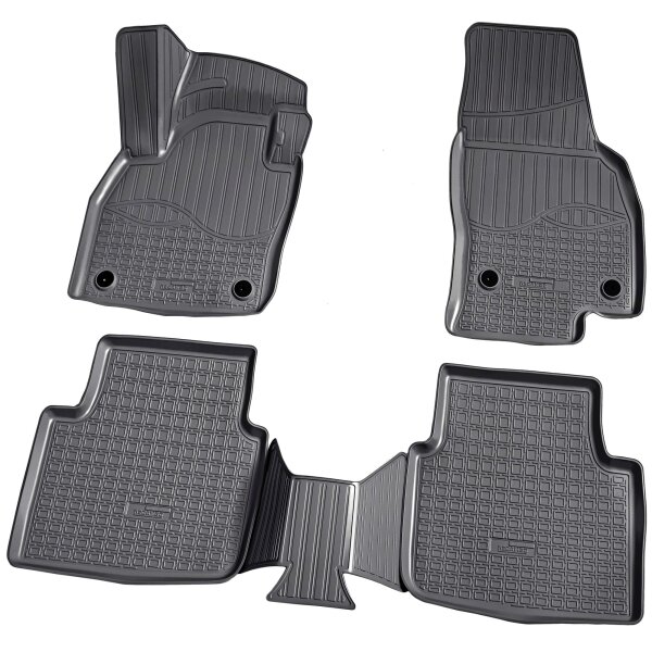 3D Gummi Fussmatten für SKODA Kamiq | Typ NW4 | Bj ab 2019> | passgenau mit Rand