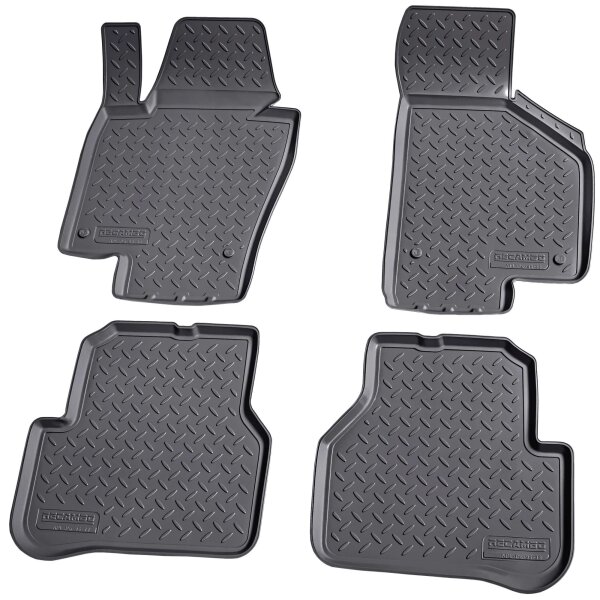 3D Gummi Fussmatten für VW Passat 3C B7 | BJ 2010 - 2014 | passgenau mit Rand