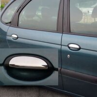 Chrom Türgriffe Edelstahl Kappen für Dacia...
