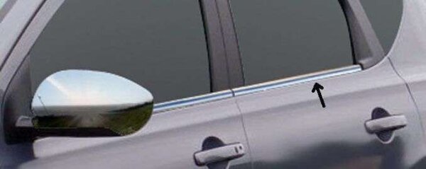 Edelstahl Fensterleisten Chrom für NISSAN QASHQAI | J10 | 2007-2013 | 4tlg SET
