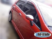 1 Set Edelstahl Spiegel Kappen V2A Chrom für Fiat...