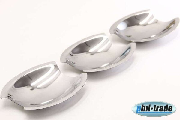 3 Türer Edelstahl Türgriffe V2A für Mulden Schalen für Mercedes Vito Viano W639