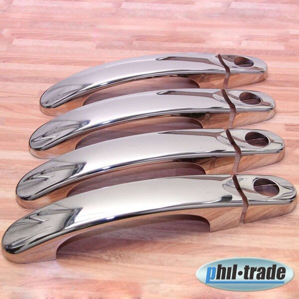 Chrom Türgriffe Kappen ohne ZV Zentralverriegelung für VW T5 T6 Caddy III Touran