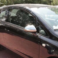 Edelstahl Chrom Spiegelkappen für OPEL CORSA D | CORSA E | Bj 2006-2019
