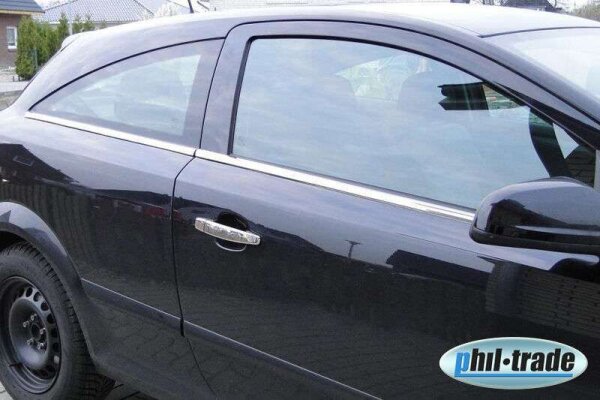 Edelstahl Fensterleisten Chrom für OPEL ASTRA H GTC | BJ 2005-2010 | 4tlg SET