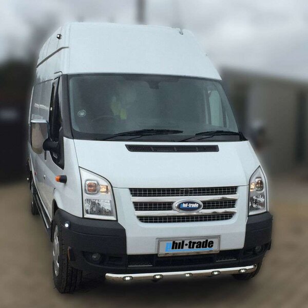 Edelstahl Grill-Leisten chrom für FORD TRANSIT 6 | BJ 2006-2013 | 2-TLG, MASSIV