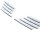 Edelstahl Kühlergrill Leisten chrom für VW PASSAT 3C, B6 | 2005-2010 | 8-tlg SET