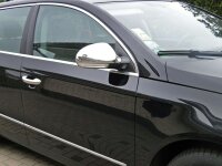 EDELSTAHL SPIEGELKAPPEN CHROM für VW PASSAT B6 , 3C...