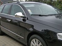 EDELSTAHL SPIEGELKAPPEN CHROM für VW PASSAT B6 , 3C | BJ 2005-2010