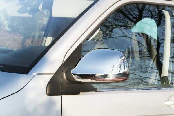 EDELSTAHL SPIEGELKAPPEN VOLLSCHALEN für VW T5 ab 092009- | VW T6 | VW AMAROK