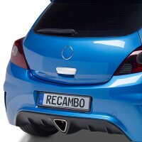 Chrom Kofferraumöffner Rahmen für Opel Corsa D...