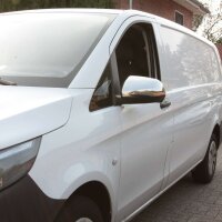 1 Set Edelstahl Spiegel Kappen Chrom für Mercedes...