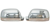 1Set Edelstahl Spiegel Kappen V2A für VW Touareg 7L  2002 - 102006 vorfacelift