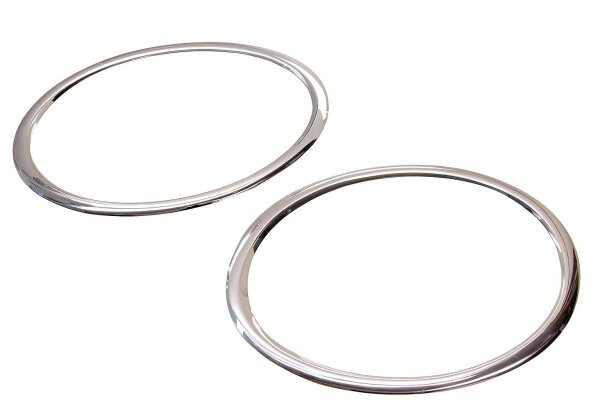 Chrom Scheinwerfer Ringe Rahmen Umrandung Blenden aus Edelstahl für Nissan Juke