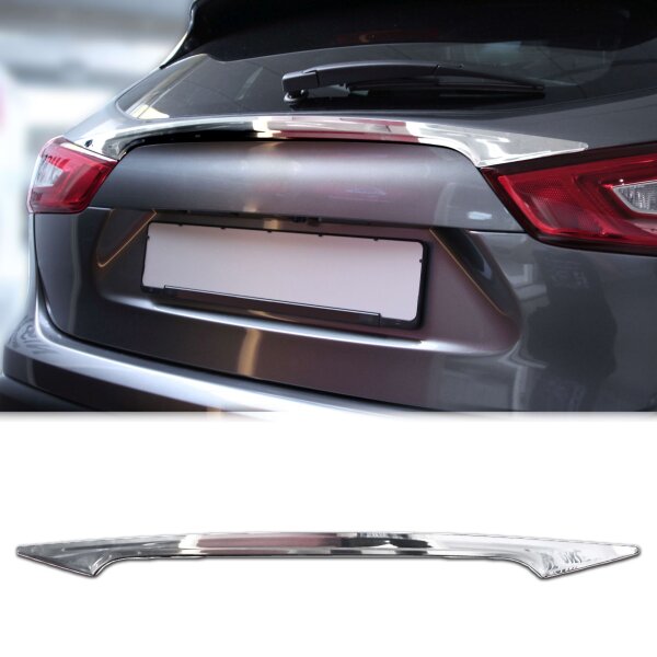 Recambo EDELSTAHL KOFFERRAUMLEISTE kompatibel für NISSAN QASHQAI J11 | ab 11.2013, CHROM ZIERLEISTE