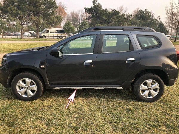 EDELSTAHL SCHWELLER ABDECKUNGEN BLENDEN für DACIA DUSTER II | BJ ab 2018-