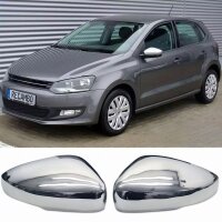 EDELSTAHL SPIEGELKAPPEN für VW POLO V | Typ 6R, 6C |...
