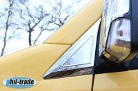 Für Mercedes Sprinter W906 VW Crafter Chrom Spiegel Dreiecke Blenden EDELSTAHL