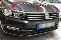3tlg Set Edelstahl Scheinwerfer und Kühler Grill...