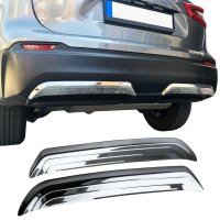 Edelstahl poliert Auspuff Attrappen für NISSAN QASHQAI II Facelift | ab Bj 2017-