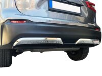 Edelstahl poliert Auspuff Attrappen für NISSAN QASHQAI II Facelift | ab Bj 2017-