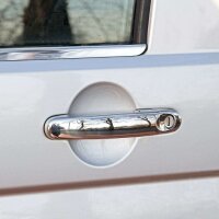 4 x EDELSTAHL TÜRGRIFFBLENDEN CHROM für VW T5 | T6 | TOURAN | CADDY | ab 2003>