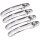4 x EDELSTAHL TÜRGRIFFBLENDEN CHROM für VW T5 | T6 | TOURAN | CADDY | ab 2003>