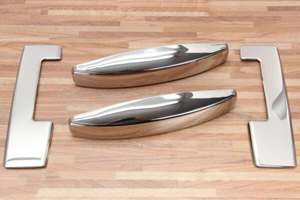 Chrom Türgriffe Edelstahl  Blenden für Dacia Dokker 4 tlg Set ab 2012>