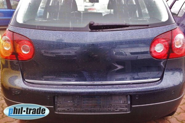 EDELSTAHL CHROM KOFFERRAUMLEISTE UNTEN für VW GOLF 5, V SCHRÄGHECK | 2003-2008
