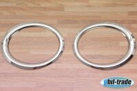 EDELSTAHL NEBELSCHEINWERFER UMRANDUNG CHROM für VW...