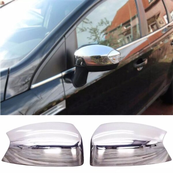 Edelstahl Spiegelkappen Set passend für Ford Kuga I C-Max II S-Max I Galaxy II