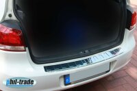 Ladekantenschutz Edelstahl chrom für VW GOLF 6 VI-SCHRÄGHECK-MIT Abkantung
